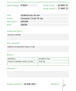 Alternative view of Clomid Citrate – Anfarm Hellas