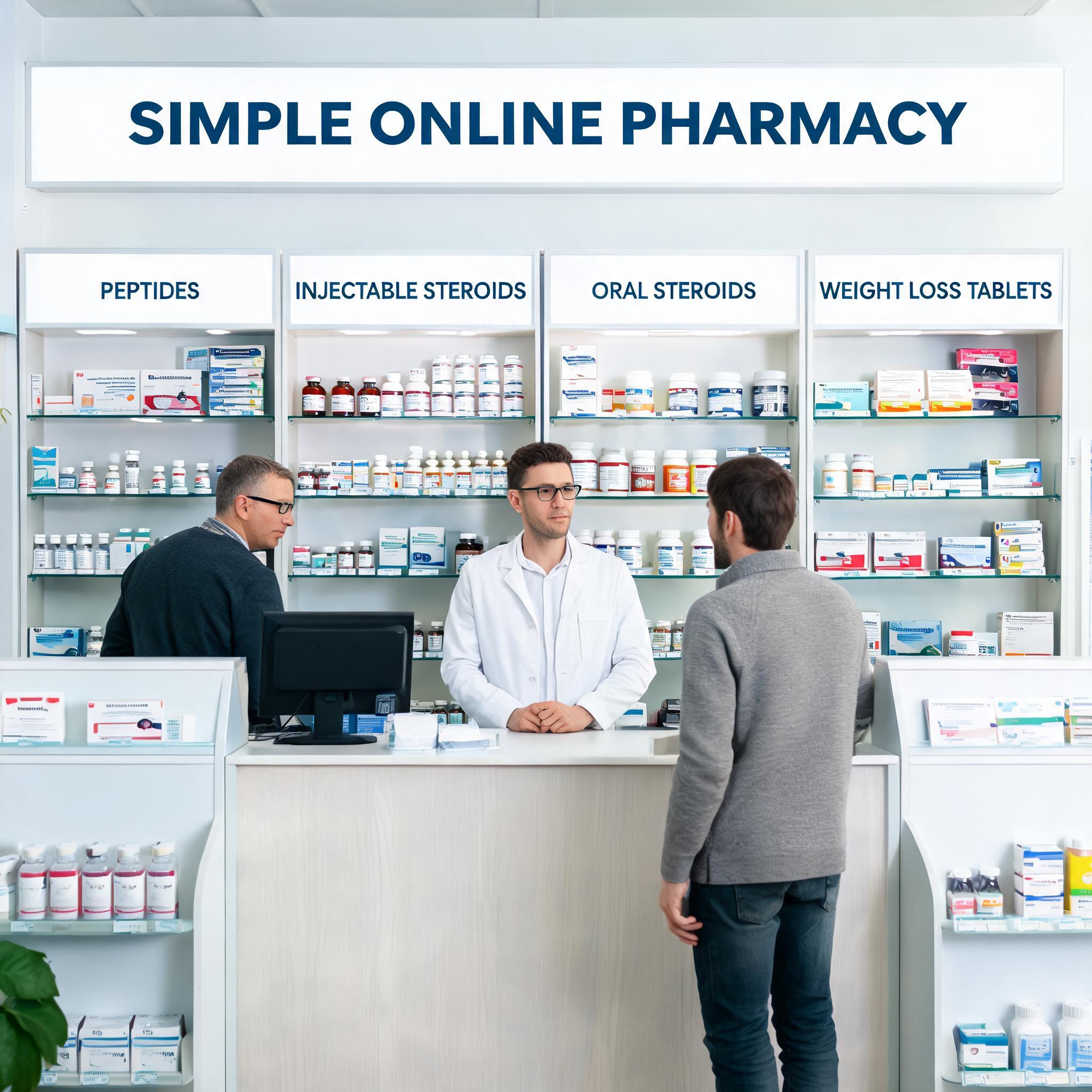 Advanced medical prescription packages showing weight loss treatment options