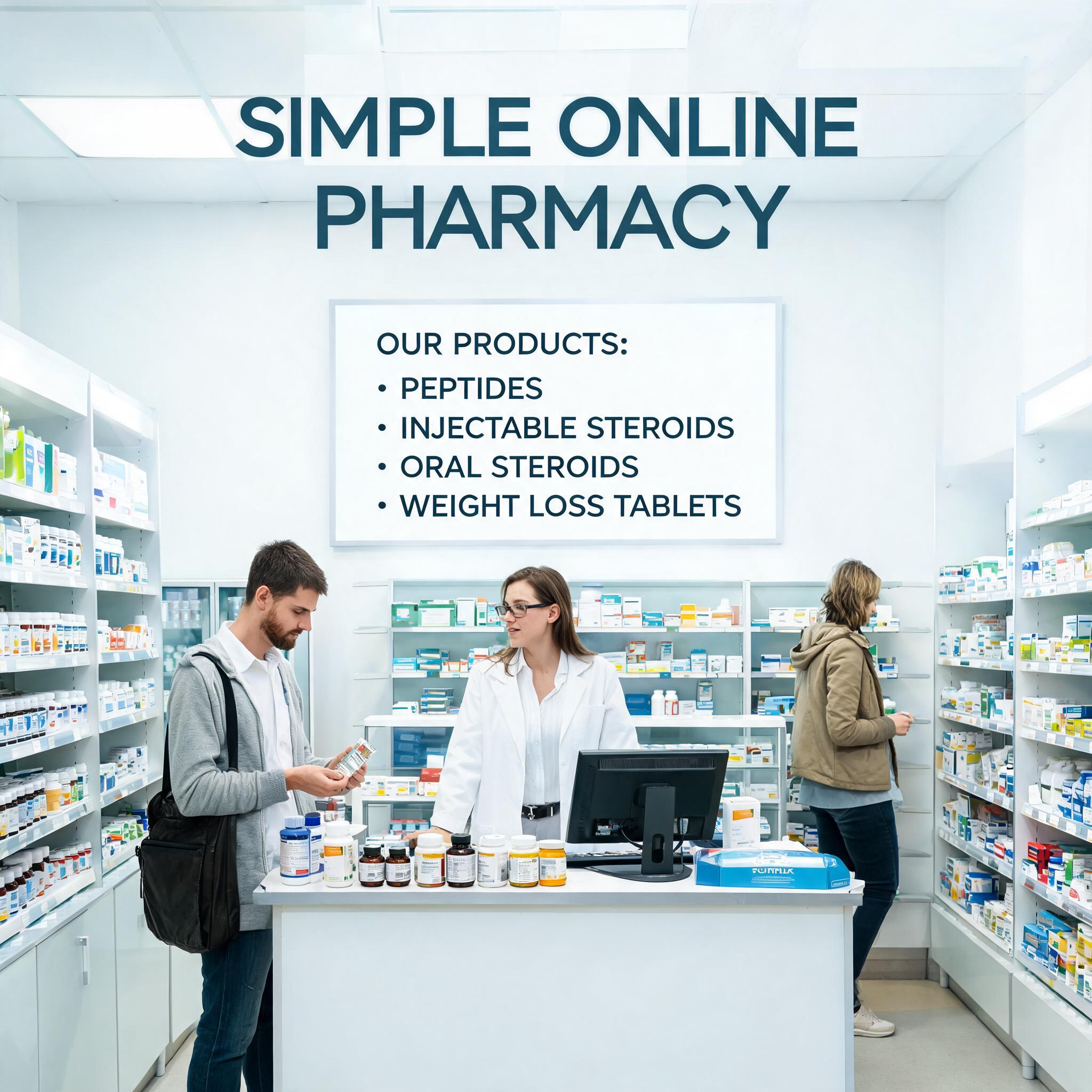 Safe pharmaceutical environment displaying trusted medication options
